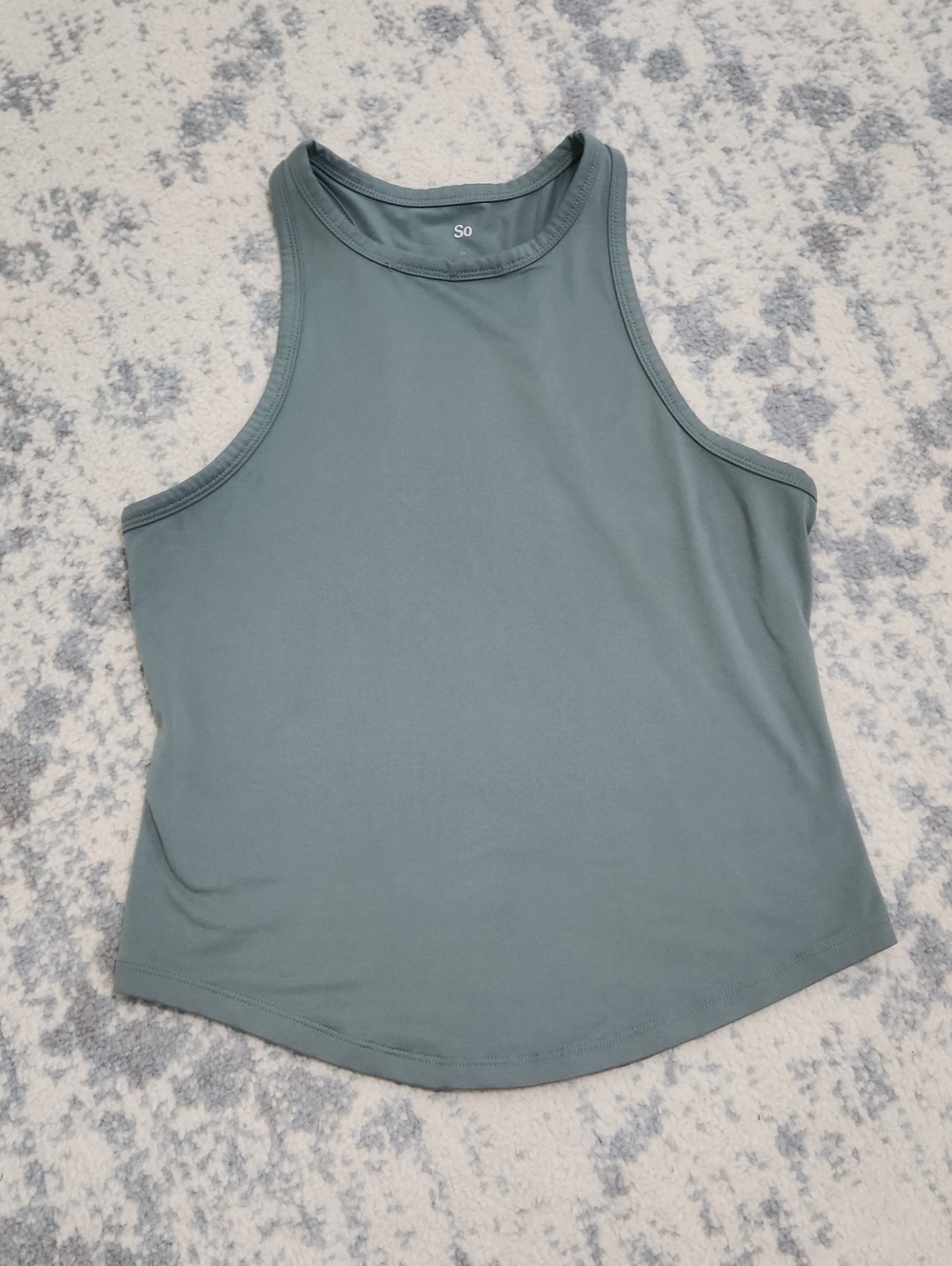 SO Racerback Tank Top in Sage Green